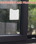 2 Pack Safety Locks for Cabinets and Drawers, Durable Plastic Cabinet Locks With Easy Slide Design on window
