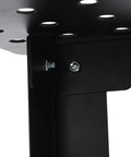 Close-up of the sturdy bracket and bolt assembly on Built Like A Tank Heavy Duty Welding Table 36 By 24 Inches.