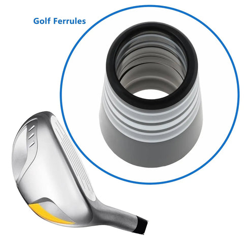 10 Pcs 0.355 Inch Golf Ferrule Set For Ping Callaway PXG Titleist Taylormade Irons And Wedges Tight Fit Plastic Ferrules