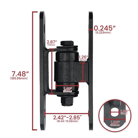 Rock Solid Heavy Duty Bolt On Gate Hinges Featuring Zero Fuss Sealed Bearings For Massive Driveway Gates Holding Up To 1100 Lbs industrial steel hinge dimensions.