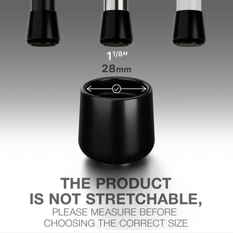 Heavy Duty Rubber Chair Leg Caps Total Game Changer For Hardwood Floors Keep Your Space Looking Crisp Anti Scratch Furniture Foot Covers 1 1/8 inch size measurement