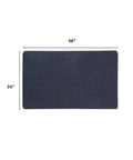 Multi Purpose Rubber Floor Mat For Indoor And Outdoor Use Built Tough To Protect Floors In Entryways Garages Gyms And Patios Durable Recycled Material Made In USA Black 30 By 48, shown flat and measured at 30 by 48 inches.