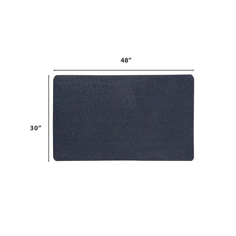 Multi Purpose Rubber Floor Mat For Indoor And Outdoor Use Built Tough To Protect Floors In Entryways Garages Gyms And Patios Durable Recycled Material Made In USA Black 30 By 48, shown flat and measured at 30 by 48 inches.