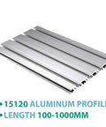 Top Tier 15X120 Aluminum Extrusion Profile With Sleek Anodized T Slot Grooves For Smooth CNC Axis Mounting, multiple lengths