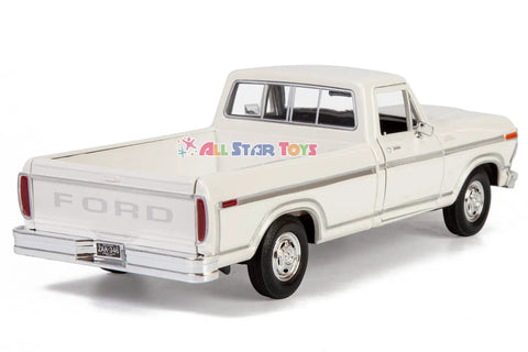 Rear view of Ford F150 1979 Diecast Pickup 1 24 Scale Model Car With Opening Doors Detailed Interior Diecast Metal Construction
