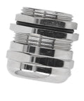 Close-up of M25 Adjustable Stainless Steel Cable Gland Kit for 10-16mm cables showing threading and sealing features.
