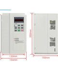 Digital controller for Kickin 7.5 Kilowatt Air Cooled CNC Spindle Motor with dimensions displayed for easy reference.