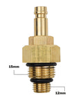 Exhaust Back Pressure Tester Kit For Diesel Engines With Gauges And Adapters, 15mm to 12mm brass hose adapter