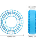 Silicone Rubber Inserts For RC Crawlers 118 To 122 Mm Wheel Tires With 4.75 Inch Outer Diameter Blue Medium Hardness Waterproof