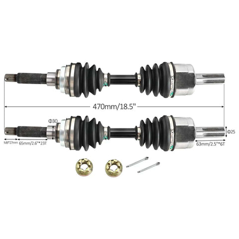 4WD Rear CV Axle Shaft Assembly Kit With Reverse Gearbox For DIY ATV Go Kart Quad Buggy Includes Steering Spindles Swing Arms