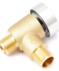 Upgraded Brass RV Vacuum Breaker Check Valve 571 VAC CHK A for Camper, Trailer, and RV Black Tank Flushing System, side view