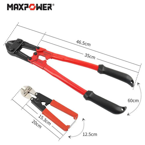 Heavy Duty Bolt Cutter Set 18 Inch And 8 Inch Mini Bolt Cutters With Chrome Molybdenum Steel Blades Drop Forged Joints