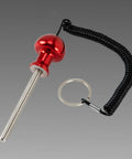 Red aluminum Weight Stack Pin With Lanyard For Gym And Weightlifting, Aluminum Alloy Loading Pin, Replacement Pin For Functional Training