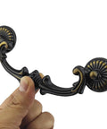 5 Inch Centers Bail Drawer Pull Drop Handles For Dresser And Cabinet Vintage Style Antique Brass Zinc Alloy 128 Mm Center Hole Distance