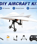 Dope Paper Airplane Kit With Gyro Stabilizer And Dual Propellers DIY Electric Remote Control Plane for Beginners and Hobbyists