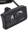 S810 Electric Display Panel For 36V And 48V Systems Black Plastic LED Meter With 5 Pin Interface seen at angle