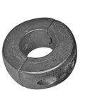 Collar Shaft Anode Seven Eighths Inch Zinc For Saltwater Cathodic Protection Limited Clearance Fit Easy Install displayed on white background.