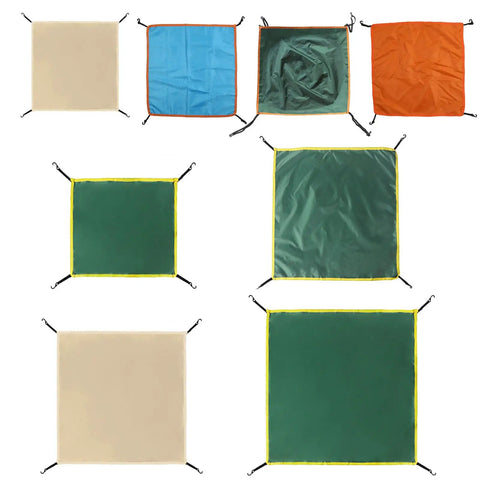 Portable Head Cloth Cover Sun Shelter Tarp For Outdoors Weatherproof Awning Rainproof Sunshade in multi-color oxford cloth