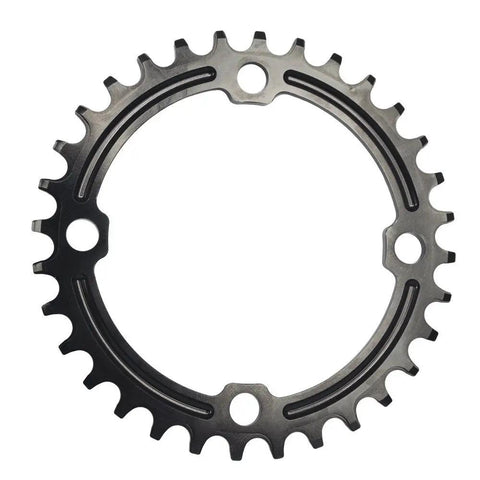 Wide Range Narrow Wide 104 BCD Mountain Bike Chainring 32T 34T 36T 38T Round Aluminum 7075 T6 Lightweight High Strength Single Chainring