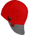 Red 8 Panel Welding Cap For Welders 100 Percent Cotton Duck Canvas Exterior Protective Durable Built Tough Work Hat No Unicorn Peak