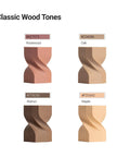 Straight Up Wood PLA Filament 1.75mm For 3D Printers With Realistic Maple Grain And Matte Finish classic wood tones display