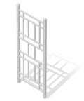 Sturdy No-Fuss Indoor And Outdoor Garden Trellis With Ground Anchors For Vines, Climbing Plants, And Vegetables in white PVC grid style