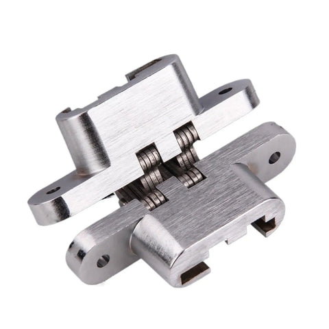 Heavy Duty 304 Stainless Steel Hidden Door Hinges Zero Visible Seams Sleek Concealed Folding Hardware Smooth Swing Quiet Operation Built Tough For The Daily Grind 34 X 140 mm Pair close-up view