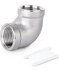 Beefy 304 Stainless Steel 90 Degree Elbow 4 Inch Female NPT To 4 Inch Female NPT Pipe Fitting for Plumbing and HVAC Systems