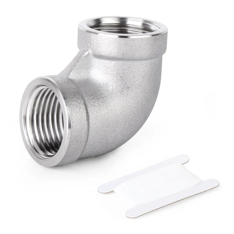 Beefy 304 Stainless Steel 90 Degree Elbow 4 Inch Female NPT To 4 Inch Female NPT Pipe Fitting for Plumbing and HVAC Systems