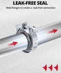 V Band Clamp Quick Release Set Stainless Steel With Flange For Exhaust Systems turbo downpipes 3 inch male female fit