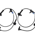 Rock Solid Rear Wheel Speed Abs Sensor Set Left Right Pair For Cadillac Escalade Chevrolet Tahoe GMC Yukon Suburban 2007 2014, black sensors with cables.