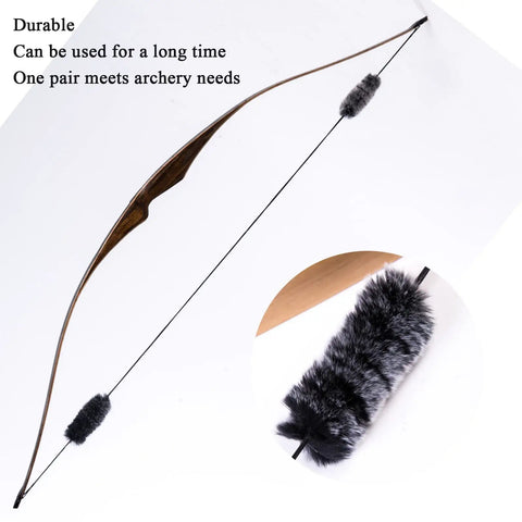 Bow String Silencers For Recurve And Longbow One Pair Quiet Archery Accessory To Cut String Noise And Vibration
