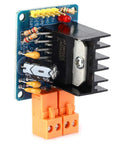 Motor Driver Module With H Bridge For Smooth Speed Control PWM Pulse Width Smoothing Indicator 3A 75W Pro Grade Output Freewheeling And Anti Interference Design Perfect For DIY Projects And Robotic Setups, blue PCB with heatsink