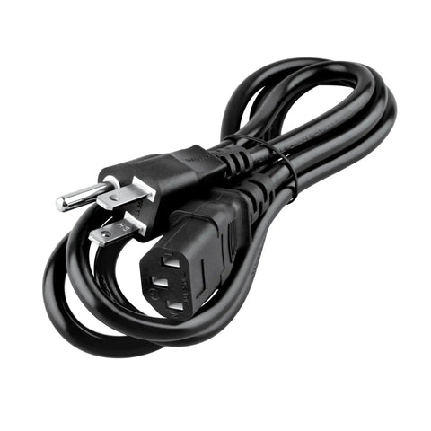 AC Power Cord For Roland Fantom G6 G7 G8 Keyboard Workstation, Universal 100-240V Power Cable, coiled black plug and socket