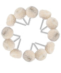 12 Piece Wool Polishing Wheel Set With 3mm Shank For Rotary Tools Buffing Pads For Metal Stone Jewelry And More arranged in circle