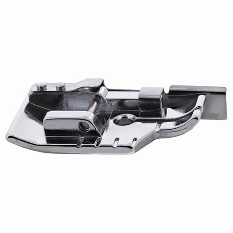 1/4 inch snap-on presser foot with guide for low-shank sewing machines, chrome metal, for patchwork and quilting