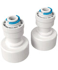 Buddie Fit Hose Bib Connector For Garden Hose Faucets One Quarter Inch Quick Connect Adapter Two Pack Durable Easy Install