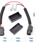 VCM Muzzler Harness Disable Kit Replacement For Honda 3.5L V6 Engine And Acura 2013 Plus, with resistors and plugs visible
