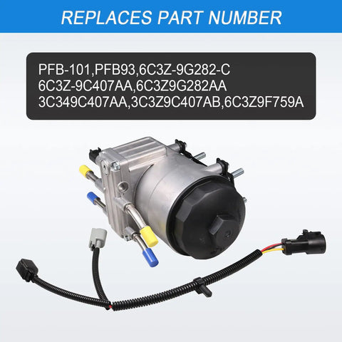 Fuel Pump Assembly for Ford F-Series Super Duty 6.0L Power Stroke Diesel Replacement 6C3Z-9G282-C PFB-101 with wiring harness