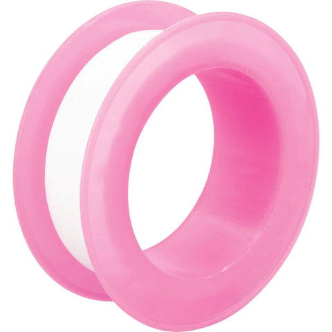 Two pink plastic circular rings with hollow centers, overlapping in view