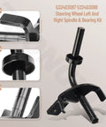 Heavy Duty Front Axle Steering Spindles And Front Wheel Bearing Set RH LH Replacement for lawn tractor close-up