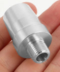 Heavy Duty Aluminum Alloy Blower Air Nozzle For Compressed Air Tools in hand, showcasing threaded end for attachment.