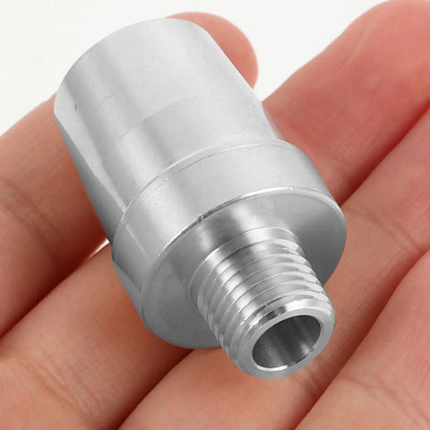 Heavy Duty Aluminum Alloy Blower Air Nozzle For Compressed Air Tools in hand, showcasing threaded end for attachment.
