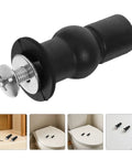 8 Piece Toilet Seat Mounting Kit With Expanding Screws Rubber Washers And Nuts For Metal Mounting Hardware DIY Friendly Tool Free Installation Black Universal Fit Secure And Stable Fixation black expanding screw with washer and nut for toilet seat mounting