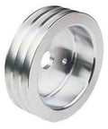 Pro Grade Aluminum V Belt Pulley For SPB Profile Three Groove featuring a shiny 300 mm pitch and 78 mm hub assembly.