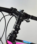 Adjustable Stem Riser And Fork Extender For Mountain Road MTB BMX And Fixie Aluminum Alloy Handlebar Raiser, side view on bike