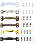 Heavy Duty Barn Door Pulls 4 Pack Metal Handles For Cabinets Drawers And Wood Gates Iron Furniture Knobs Practical Rustic Home Hardware Built Tough Easy Grip Arched Design For Smooth Operation Easy Install