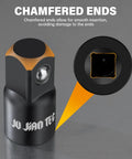 Premium 6-Piece Impact Socket Adapter And Reducer Kit That Lets You Go From Quarter To Half Inch Like A Boss With Heavy Duty Build For Serious Garage Jobs, chamfered ends