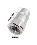 Two Pack Beefy Tractor Hydraulic Oil Quick Connectors Male Head AW32184 For John Deere 3/8 SAE ORB connector