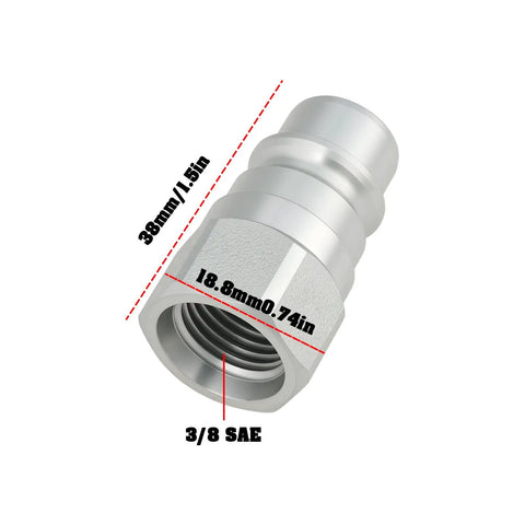 Two Pack Beefy Tractor Hydraulic Oil Quick Connectors Male Head AW32184 For John Deere 3/8 SAE ORB connector
